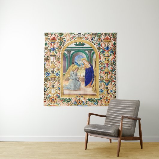 Tenture Noël de l'annonce (En situation)