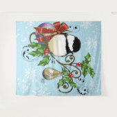 Tenture Noël de poulet d'hiver (Devant (Horizontal))