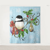 Tenture Noël de poulet d'hiver (Devant)