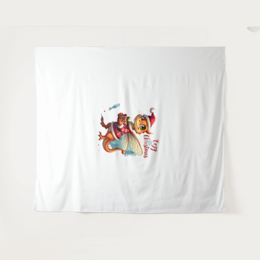 Tenture Noël des libellules confortables (Devant (Horizontal))