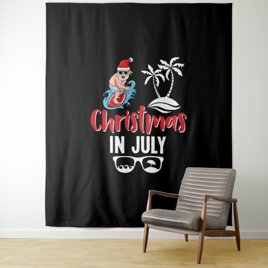 Tenture Noël En Juillet (En situation)