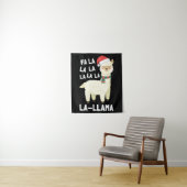 Tenture Noël Fa La Llama Essentiel (En situation)