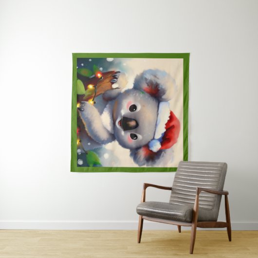 Tenture Noël Koala 2 (En situation (horizontale))