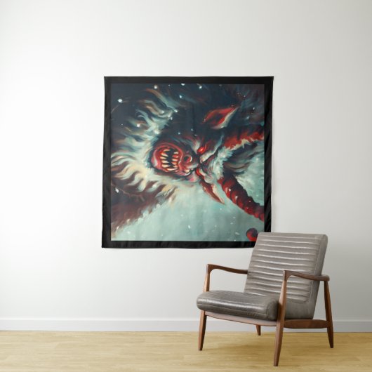 Tenture Noël Krampus 3 (En situation (horizontale))