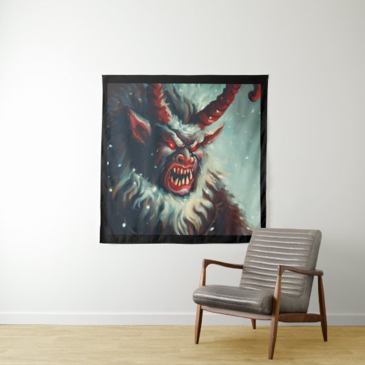 Tenture Noël Krampus 3 (En situation)