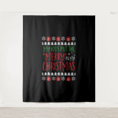 Tenture Noël - Mes enfants mettent la joie dans ma christm (Devant)