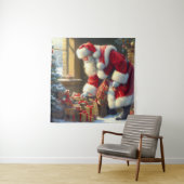 Tenture Noël Père Noël 3 (En situation)