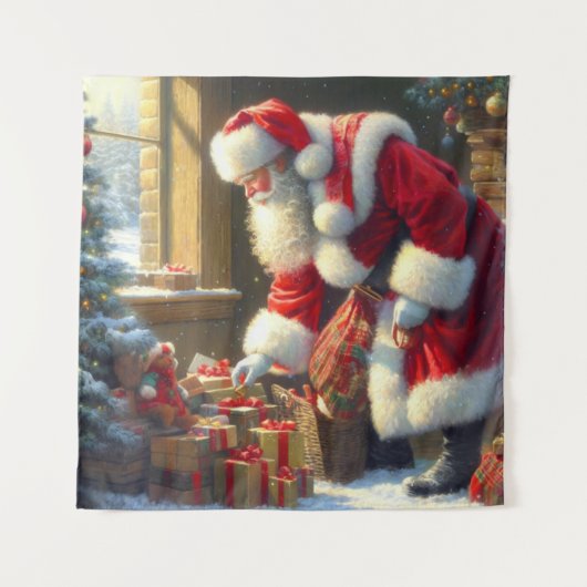 Tenture Noël Père Noël 3 (Devant)
