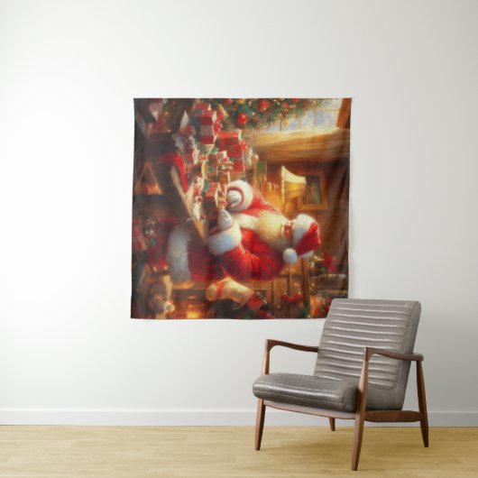 Tenture Noël Père Noël 4 (En situation (horizontale))