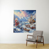 Tenture Noël Père Noël 6 (En situation)