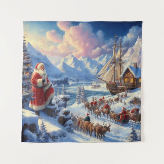 Tenture Noël Père Noël 6 (Devant)