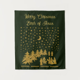 Tenture Noël religieux, Naissance de Jésus