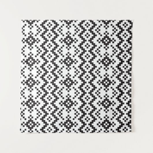 Tenture Noël Snowflakes Fair Isle Seamless Patternart (Devant (Horizontal))