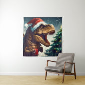 Tenture Noël T-Rex 1 (En situation)