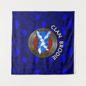 Tenture Nœud et drapeau du tartan du clan Brodie (Devant (Horizontal))