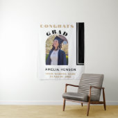 Tenture Noir blanc moderne Grats Grand fond photo (En situation)