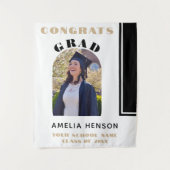 Tenture Noir blanc moderne Grats Grand fond photo (Devant)