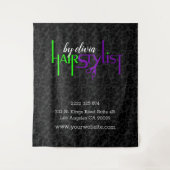 Tenture Noir Damas Et Gras Texte Design (Devant)