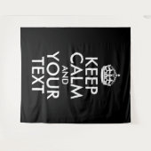 Tenture Noir et blanc Conserver le calme et votre texte (Devant (Horizontal))