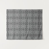 Tenture noir et blanc motif (Devant (Horizontal))