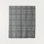 Tenture noir et blanc motif (Devant)