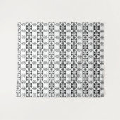 Tenture Noir et blanc tribal géométrique (Devant (Horizontal))