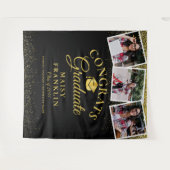 Tenture Noir Et Or Moderne Graduation 3 Fond Photo (Devant (Horizontal))