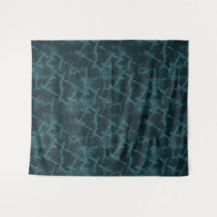 Tenture Noir et turquoise texturé