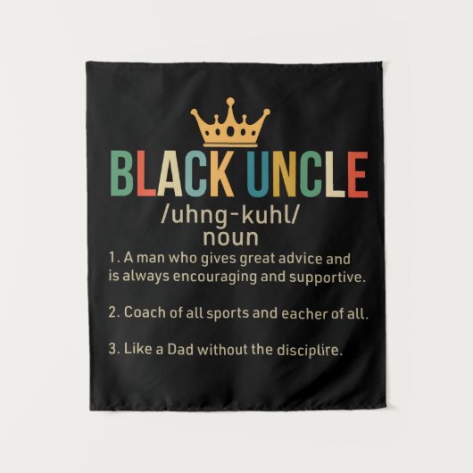 Tenture Noir Oncle Définition Oncle Fier (Devant)