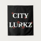 Tenture Noir rose (Devant)