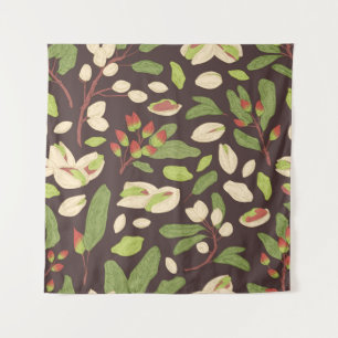 Tenture Noix De Pistache : Noir Tirée À La Main Et Sans Co