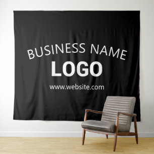 Tenture Nom commercial, site Web et logo téléchargeable mo