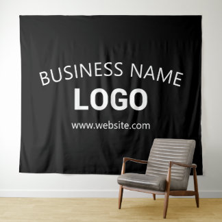 Tenture Nom commercial, site Web et logo téléchargeable mo
