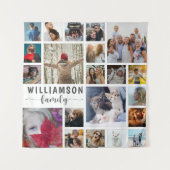 Tenture Nom de famille moderne 21 Photo Collage (Devant)