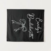 Tenture Nom de la mariée personnalisée Bachelorette Photo  (Devant (Horizontal))