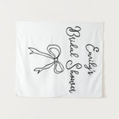 Tenture Nom de la mariée personnalisée Fête des mariées Ph (Devant (Horizontal))