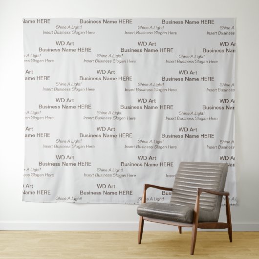 Tenture Nom de l'entreprise, événements de branding de slo (En situation (horizontale))