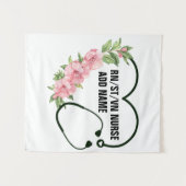 Tenture Nom de l'infirmière étudiante-inscrite-ancienne (Devant (Horizontal))