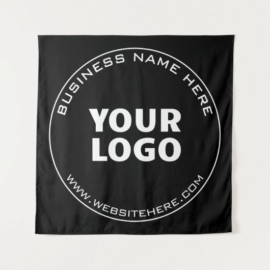 Tenture Nom de votre entreprise, site Web + image téléchar (Devant)