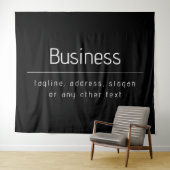 Tenture Nom d'entreprise minimal moderne & autres informat (En situation (horizontale))