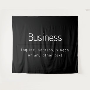 Tenture Nom d'entreprise minimal moderne & autres informat