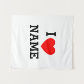 Tenture Nom du coeur (Devant (Horizontal))