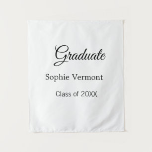 Tenture nom du diplômé promotion 20XX félicitations simple