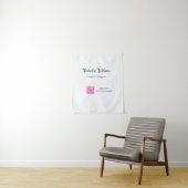 Tenture nom du graphiste scannez les détails du code QR pr (En situation)