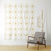 Tenture Nom du logo de l'entreprise personnalisée Bannière (En situation (horizontale))