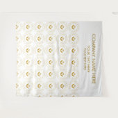 Tenture Nom du logo de l'entreprise personnalisée Bannière (Devant (Horizontal))