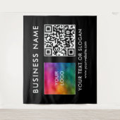 Tenture Nom du logo professionnel personnalisé Code QR XL (Devant)