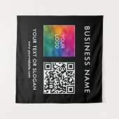 Tenture Nom du logo professionnel personnalisé Déroulement (Devant (Horizontal))