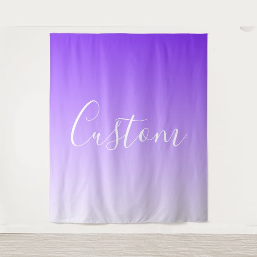 Tenture Nom du script curatif et Ombre violet clair modifi (Devant)
