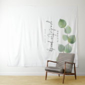 Tenture Nom Eucalyptus Graduation Party Photo fond (En situation (horizontale))